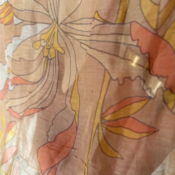 Chasing Unicorns Say it Again Silk Pleated Blouse L - Picture 10 of 10